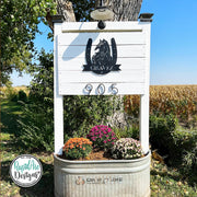 Custom Horse Name Sign: Metal Horseshoe Monogram, Western Farm Decor