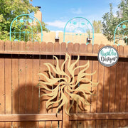 Metal Sunburst Wall Decor | Mid Century Modern Laser Cut Steel