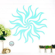 Metal Sunburst Wall Decor | Mid Century Modern Laser Cut Steel