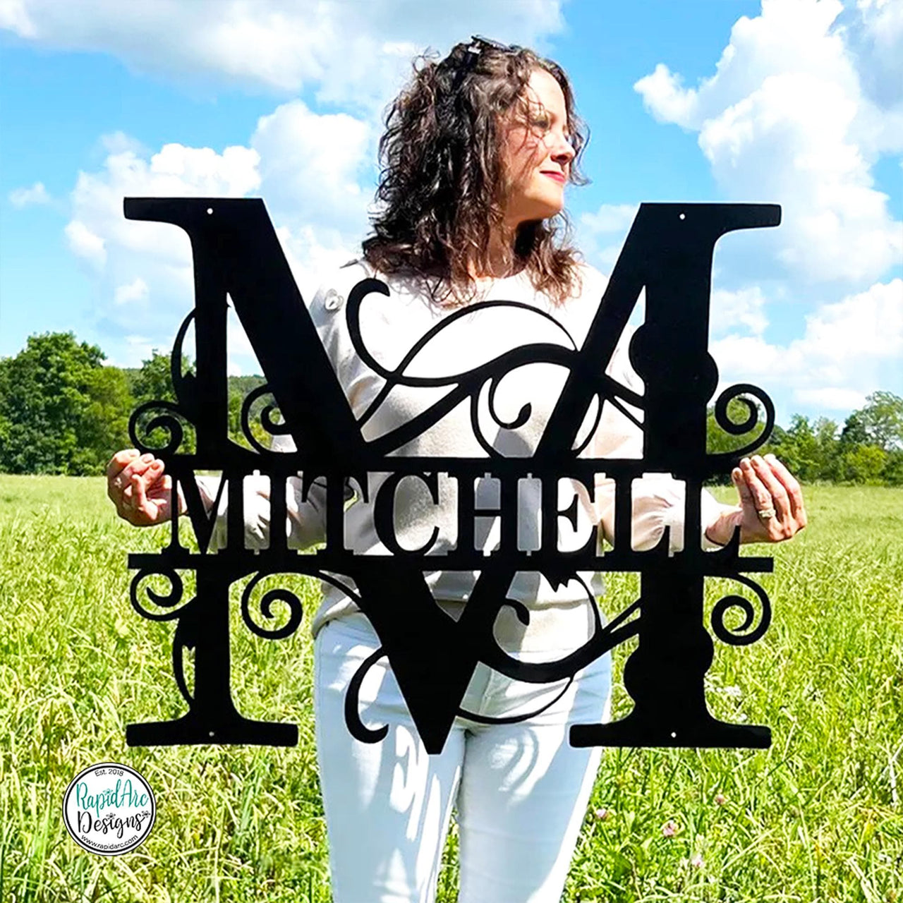 Split Letter Monogram