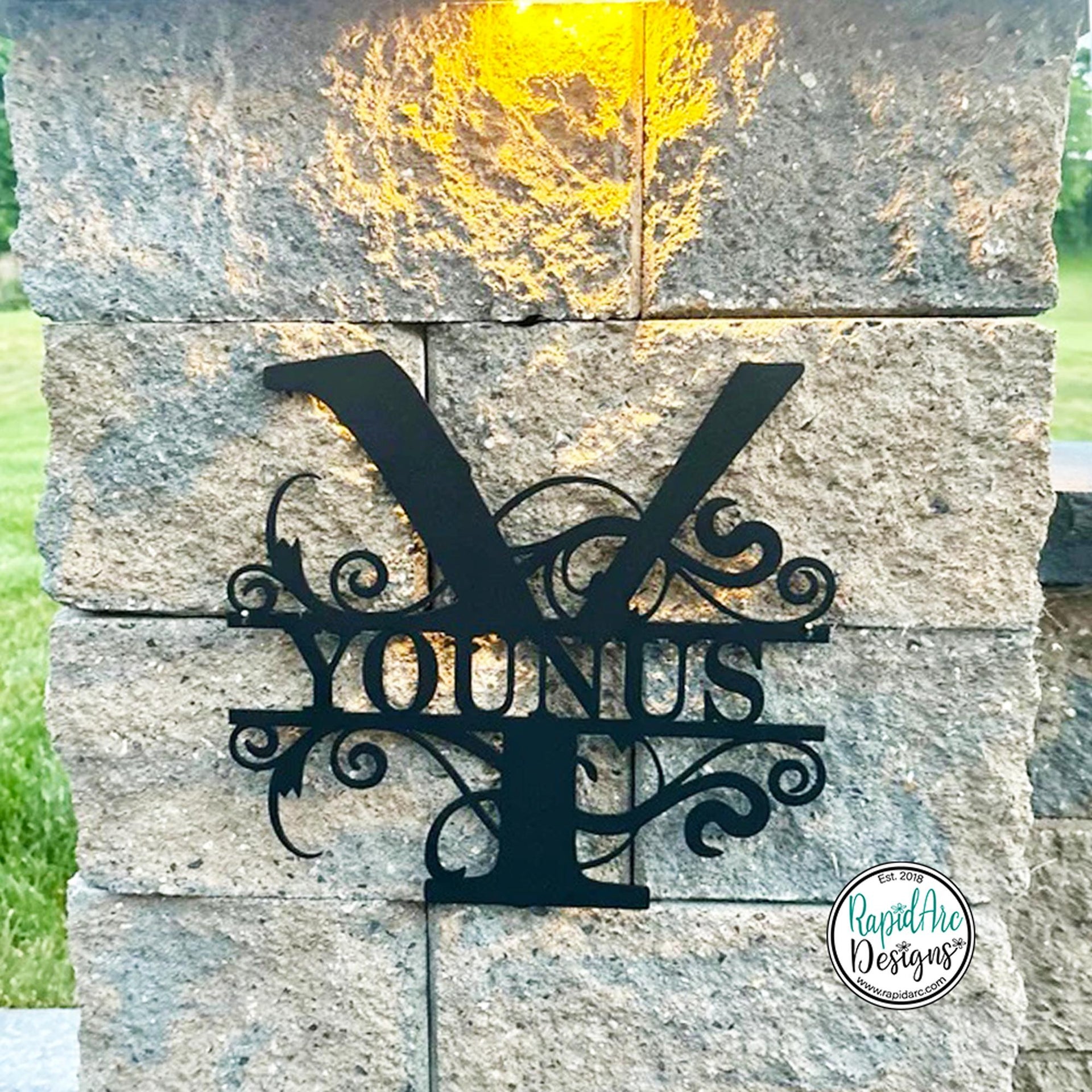 Split Letter Monogram