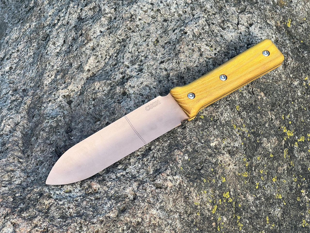 Solid 100% Copper Bronze Hori Hori Garden Knife – Solid Bronze Blade – Electroculture - Copper Garden Tool - Electro Culture - Osage Orange