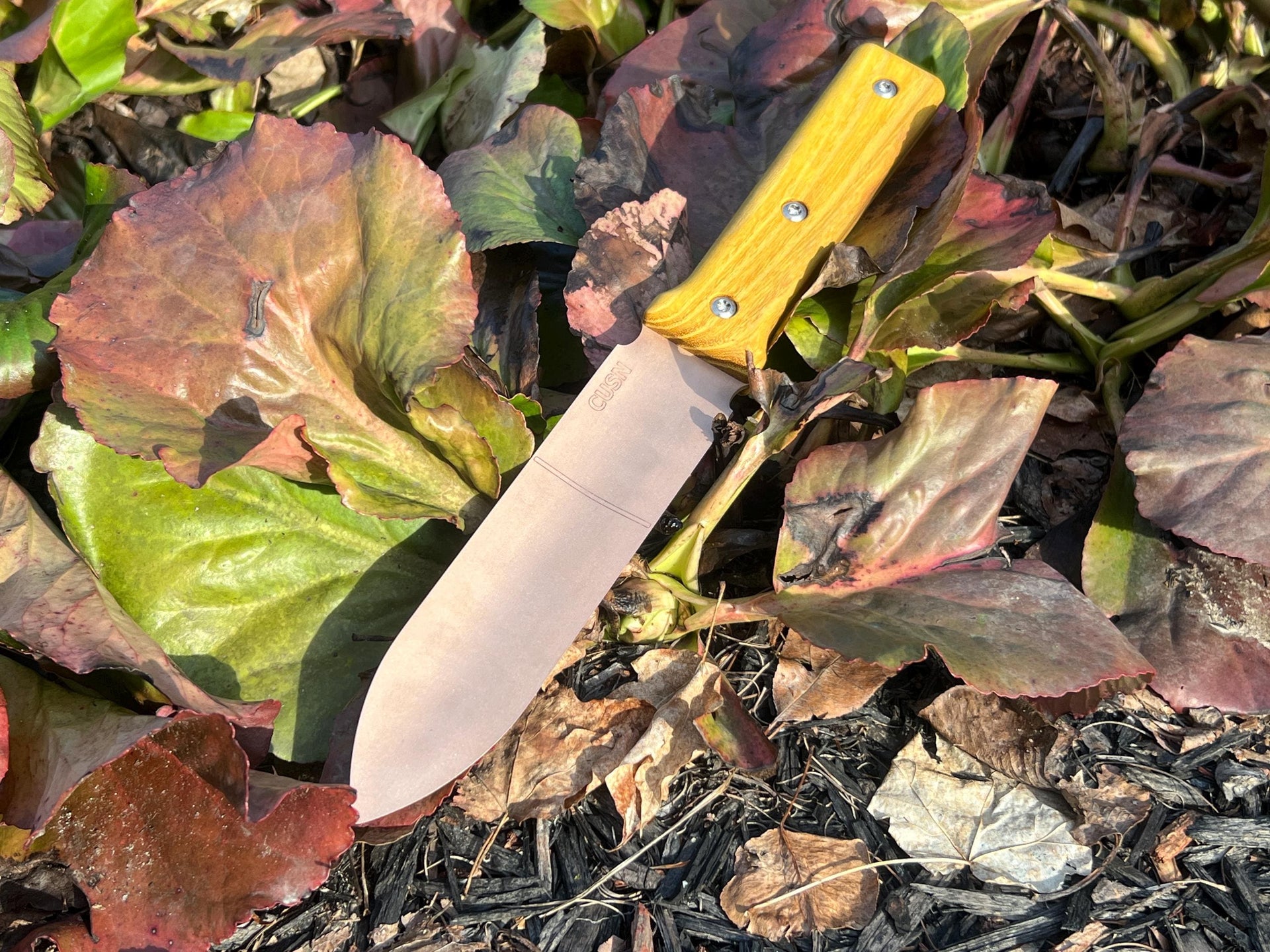 Solid 100% Copper Bronze Hori Hori Garden Knife – Solid Bronze Blade – Electroculture - Copper Garden Tool - Electro Culture - Osage Orange