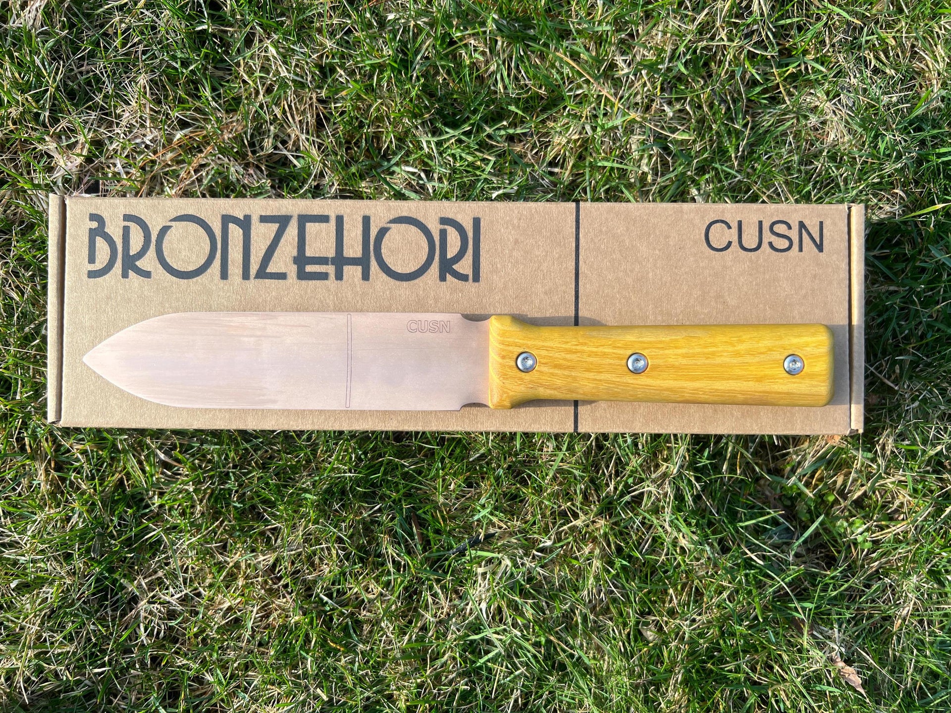 Solid 100% Copper Bronze Hori Hori Garden Knife – Solid Bronze Blade – Electroculture - Copper Garden Tool - Electro Culture - Osage Orange