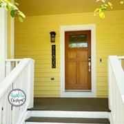 Mid Century Modern Vertical House Number Sign