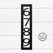 Modern Nouveau Font | Vertical House Numbers