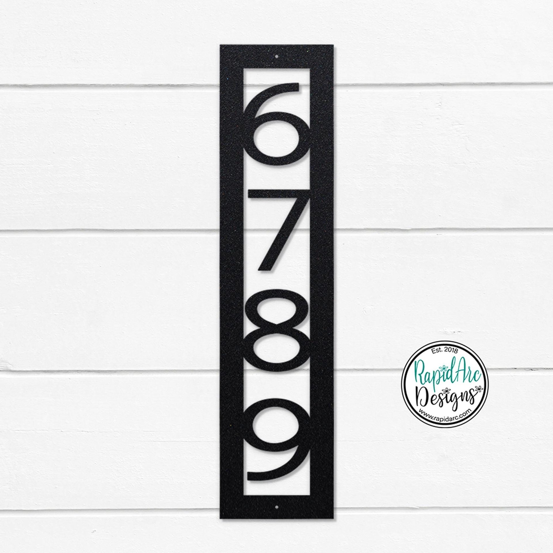 Modern Nouveau Font | Vertical House Numbers