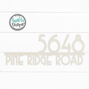 Mid Century Metal House Number Sign / Street Name