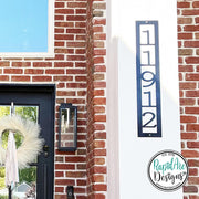 Modern Nouveau Font | Vertical House Numbers