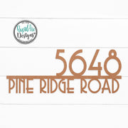 Mid Century Metal House Number Sign / Street Name