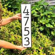 Florida Proof Modern House Numbers | Address Sign | Vertical Address Plaque | Home Address Sign | Weather and Rust Proof | Commercial HDPE