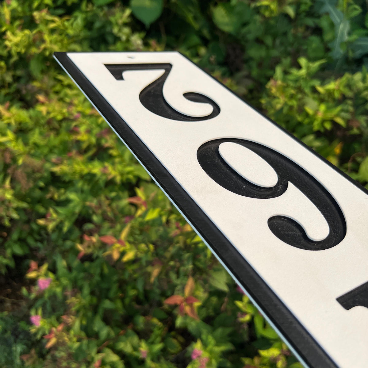 Florida Proof Modern House Numbers | Address Sign | Horizontal Address Plaque | Home Address Sign | Weather and Rust Proof | Commercial HDPE