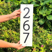 Florida Proof Modern House Numbers | Address Sign | Vertical Address Plaque | Home Address Sign | Weather and Rust Proof | Commercial HDPE