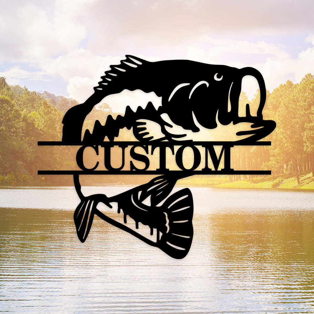 Bass Monogram - Fishing