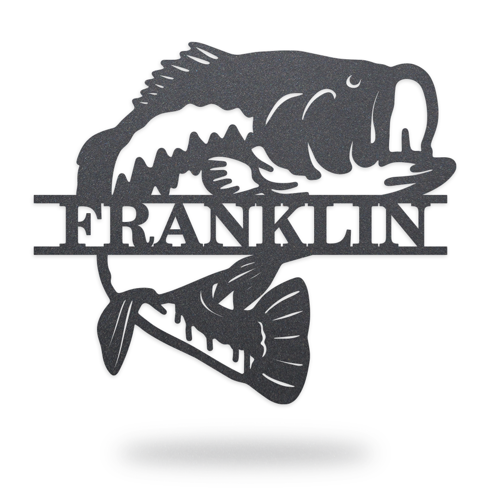 Bass Monogram - Fishing