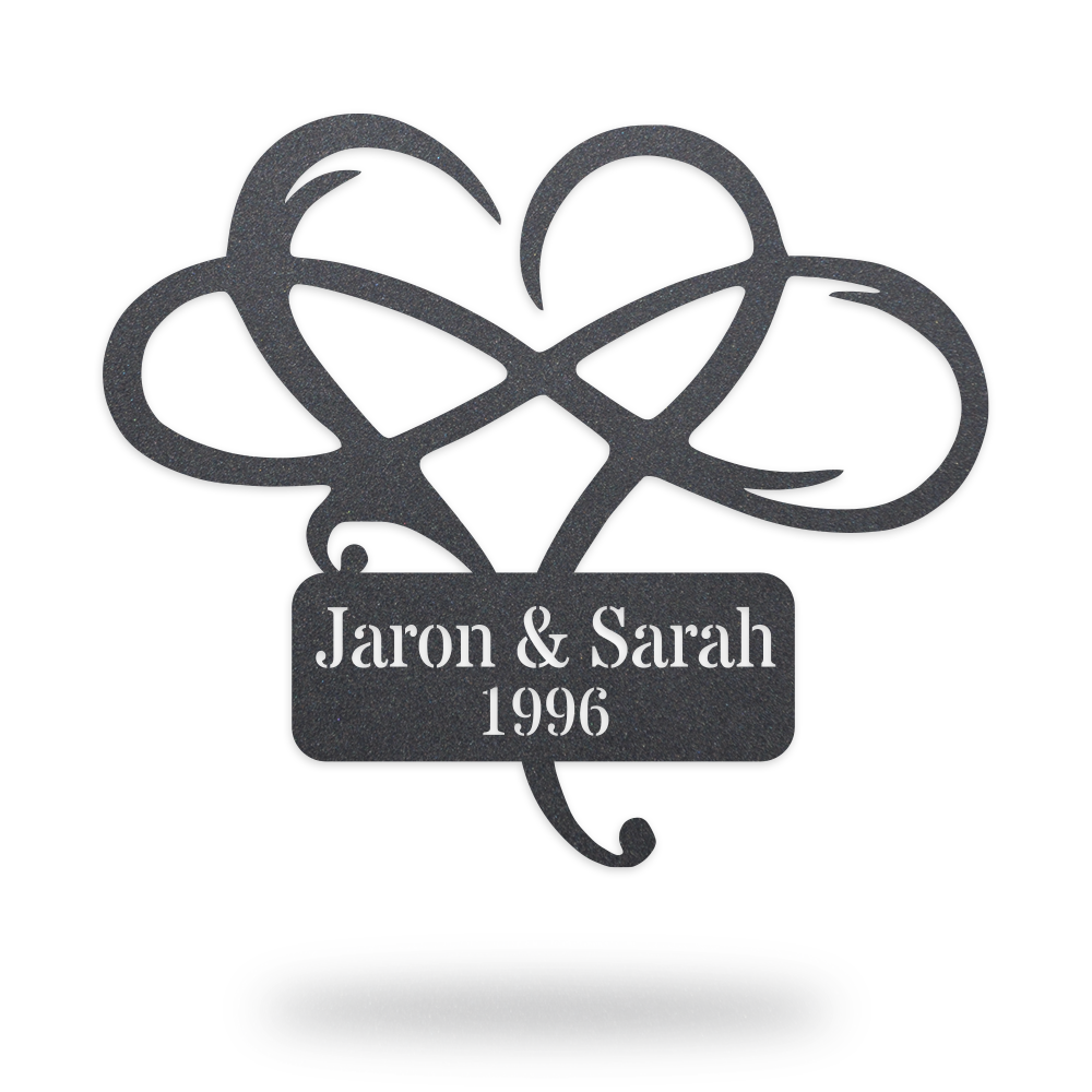 Personalized Infinity Heart Monogram