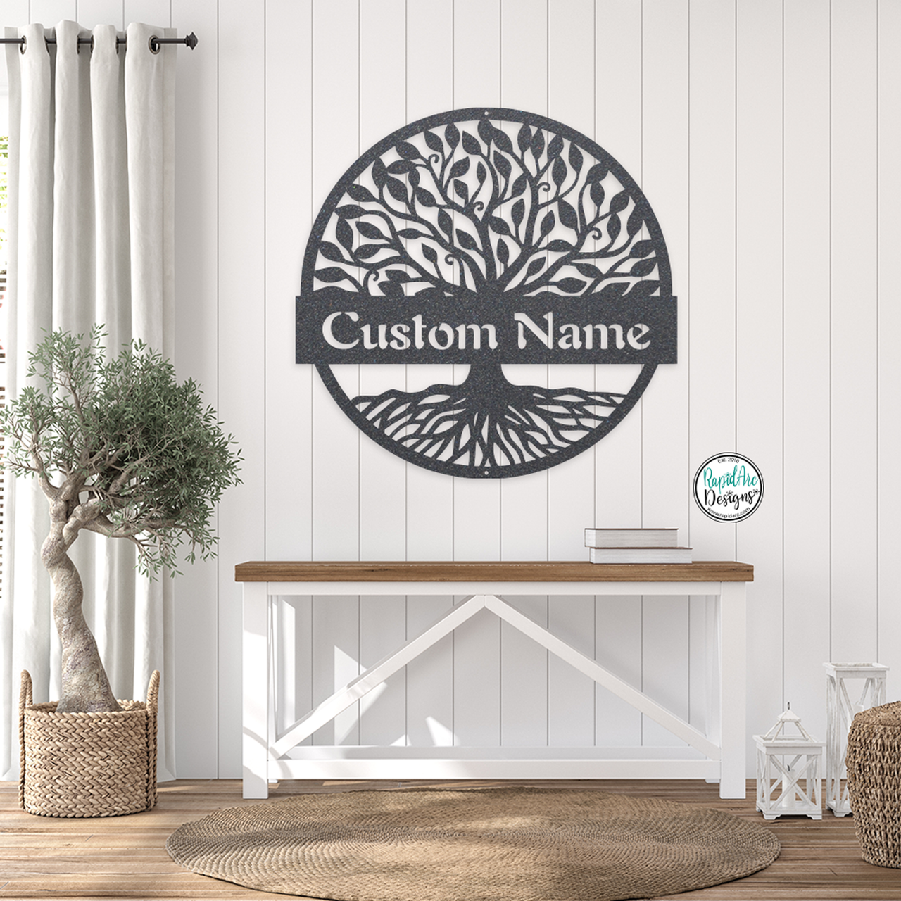 Tree of Life Monogram - Custom Last Name Sign