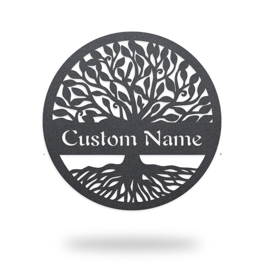 Tree of Life Monogram - Custom Last Name Sign