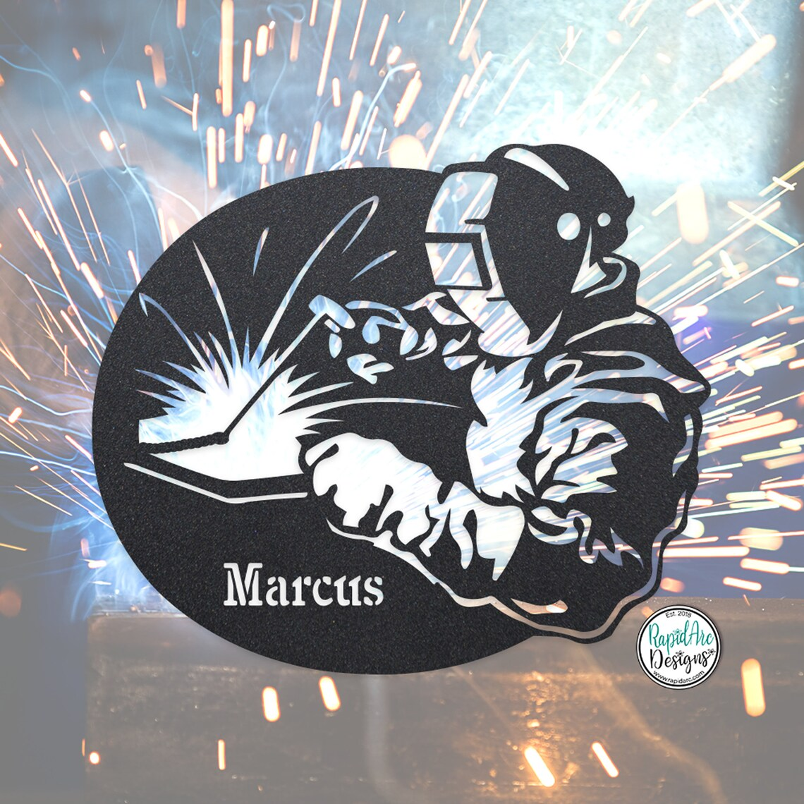 Welding Monogram Sign