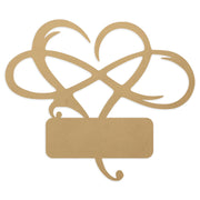 The Infinity Heart Monogram Metal Sign - Valentines Day - Anniversary - Engagement