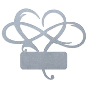 The Infinity Heart Monogram Metal Sign - Valentines Day - Anniversary - Engagement