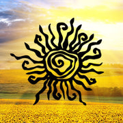 Wacky Sun - THE ORIGINAL - Unique Metal Sun - Garden Wall - Hippie Art - Outdoor Decor - Boho Decor - Metal Art