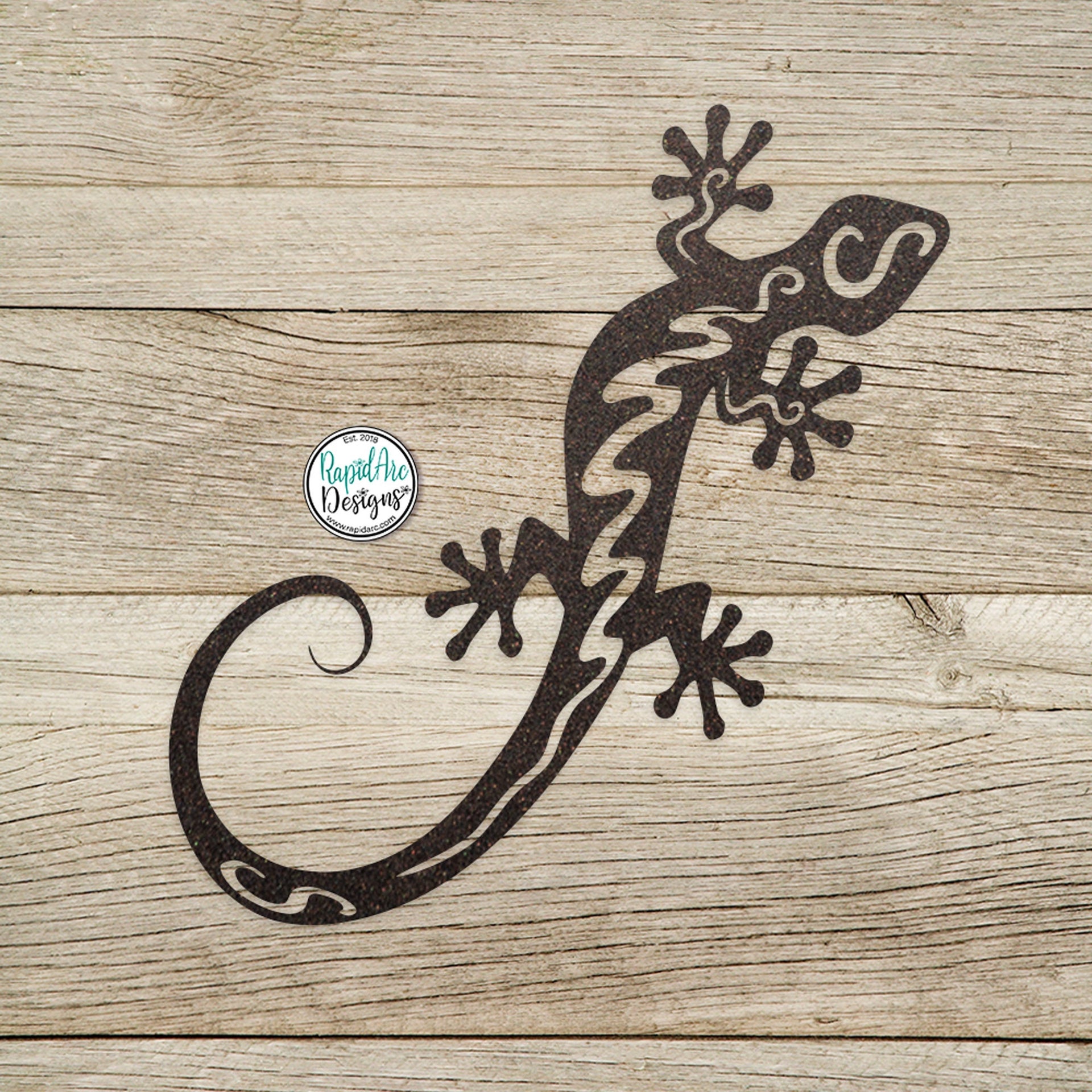 Metal Gecko Wall Decor - Metal Gecko Wall Art - Patio Decor - Indoor Outdoor Gift - Metal Garden Art - Metal Gecko