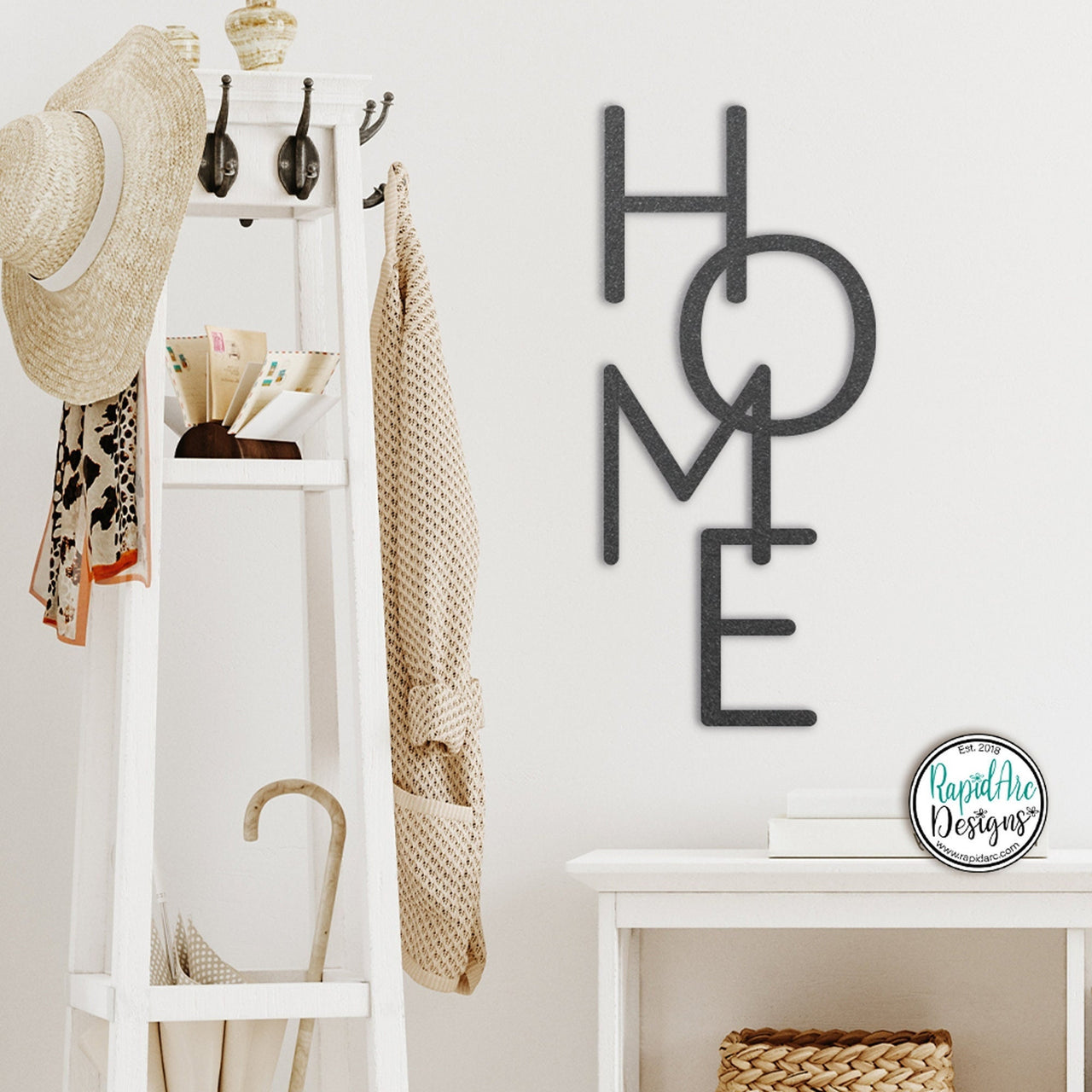 HOME Metal Sign- Vertical HOME Sign- Metal Wall Decor- HOME Metal Word- Metal Wall Art- Housewarming Gift - Home Vertical