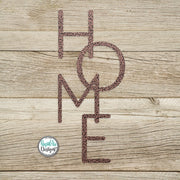 HOME Metal Sign- Vertical HOME Sign- Metal Wall Decor- HOME Metal Word- Metal Wall Art- Housewarming Gift - Home Vertical