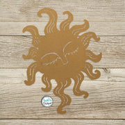 Porcelina™ Sun - Original Hand Drawn Design - Unique Metal Sun - Outdoor Garden Patio Decor - Hand Drawn Metal Sun - Custom Metal Wall Art