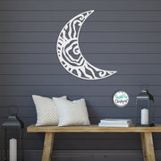 Wacky Moon - To Match our Original Hippie Fun Wacky Sun - Unique Metal Cresent Moon - Outdoor Garden Patio Decor - Custom Metal Wall Art
