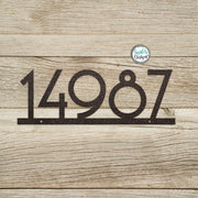 Mid Century 3 or 4 Inch Metal House Number Sign -  Address Number Sign - Modern Address Sign - Retro Style Numbers - MCM Address 3"/ 4" Sign