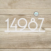 Mid Century 3 or 4 Inch Metal House Number Sign -  Address Number Sign - Modern Address Sign - Retro Style Numbers - MCM Address 3"/ 4" Sign