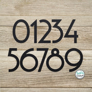 Metal Mid Century Modern House Numbers - 5", 8" or 12" Inch Individual House Numbers -Retro Home Address Numbers - Mid Century Metal Numbers