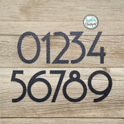 Metal Mid Century Modern House Numbers - 5", 8" or 12" Inch Individual House Numbers -Retro Home Address Numbers - Mid Century Metal Numbers