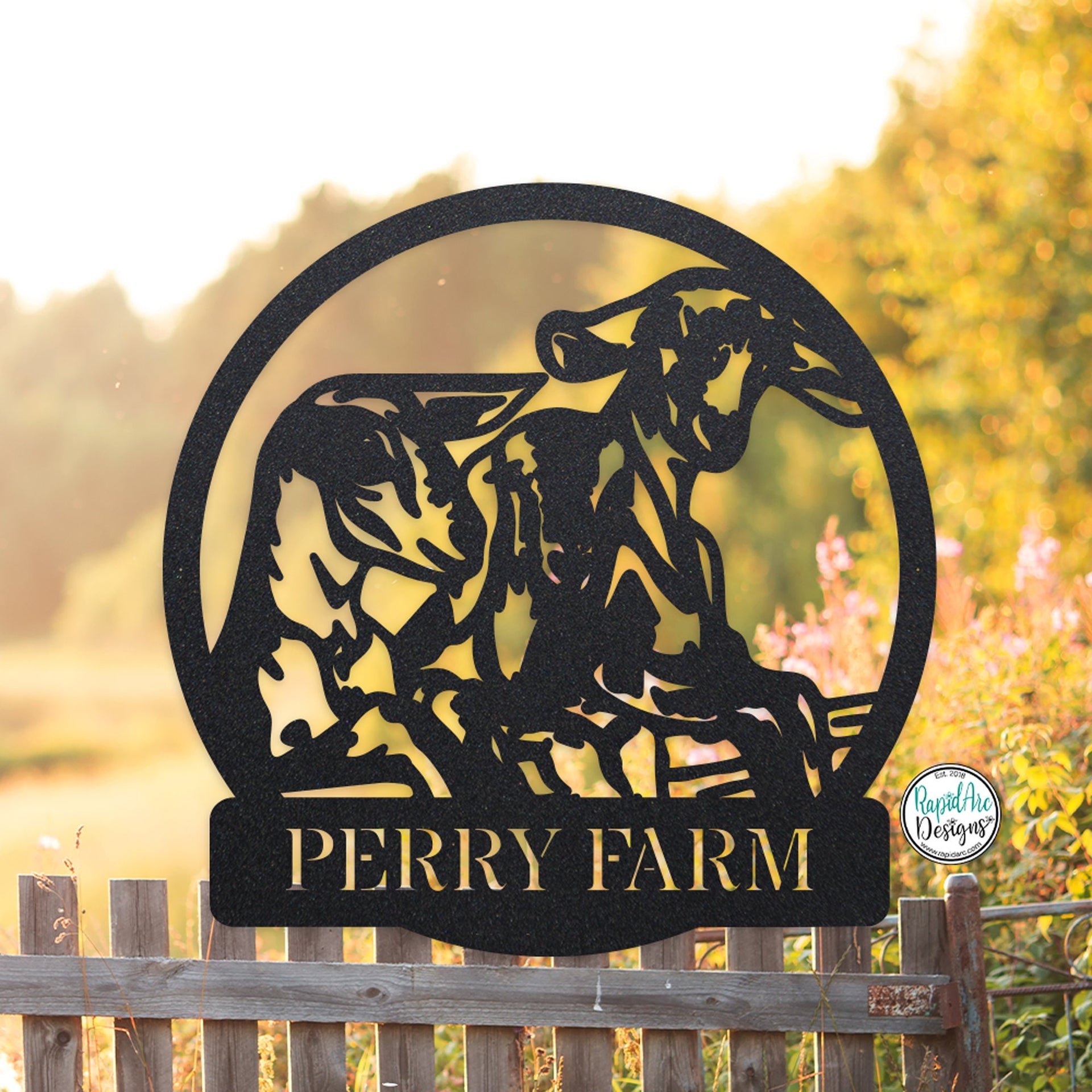 Metal 3 Goats at the Fence Sign - Metal Goats Wall Art - Outdoor Home Decor - Farmhouse Barn Porch - Goat Lover Gift - 3 Cute Goats