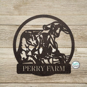 Metal 3 Goats at the Fence Sign - Metal Goats Wall Art - Outdoor Home Decor - Farmhouse Barn Porch - Goat Lover Gift - 3 Cute Goats