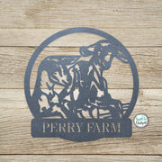 Metal 3 Goats at the Fence Sign - Metal Goats Wall Art - Outdoor Home Decor - Farmhouse Barn Porch - Goat Lover Gift - 3 Cute Goats
