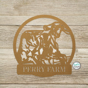 Metal 3 Goats at the Fence Sign - Metal Goats Wall Art - Outdoor Home Decor - Farmhouse Barn Porch - Goat Lover Gift - 3 Cute Goats