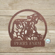 Metal 3 Goats at the Fence Sign - Metal Goats Wall Art - Outdoor Home Decor - Farmhouse Barn Porch - Goat Lover Gift - 3 Cute Goats