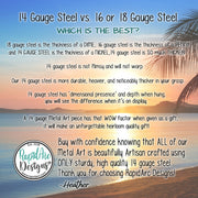 Personalized Sunset Beach Scene Monogram -Metal Beach Sign -Mid Century Modern Font -Custom Name Sign -Outdoor Coastal Decor -Metal Wall Art