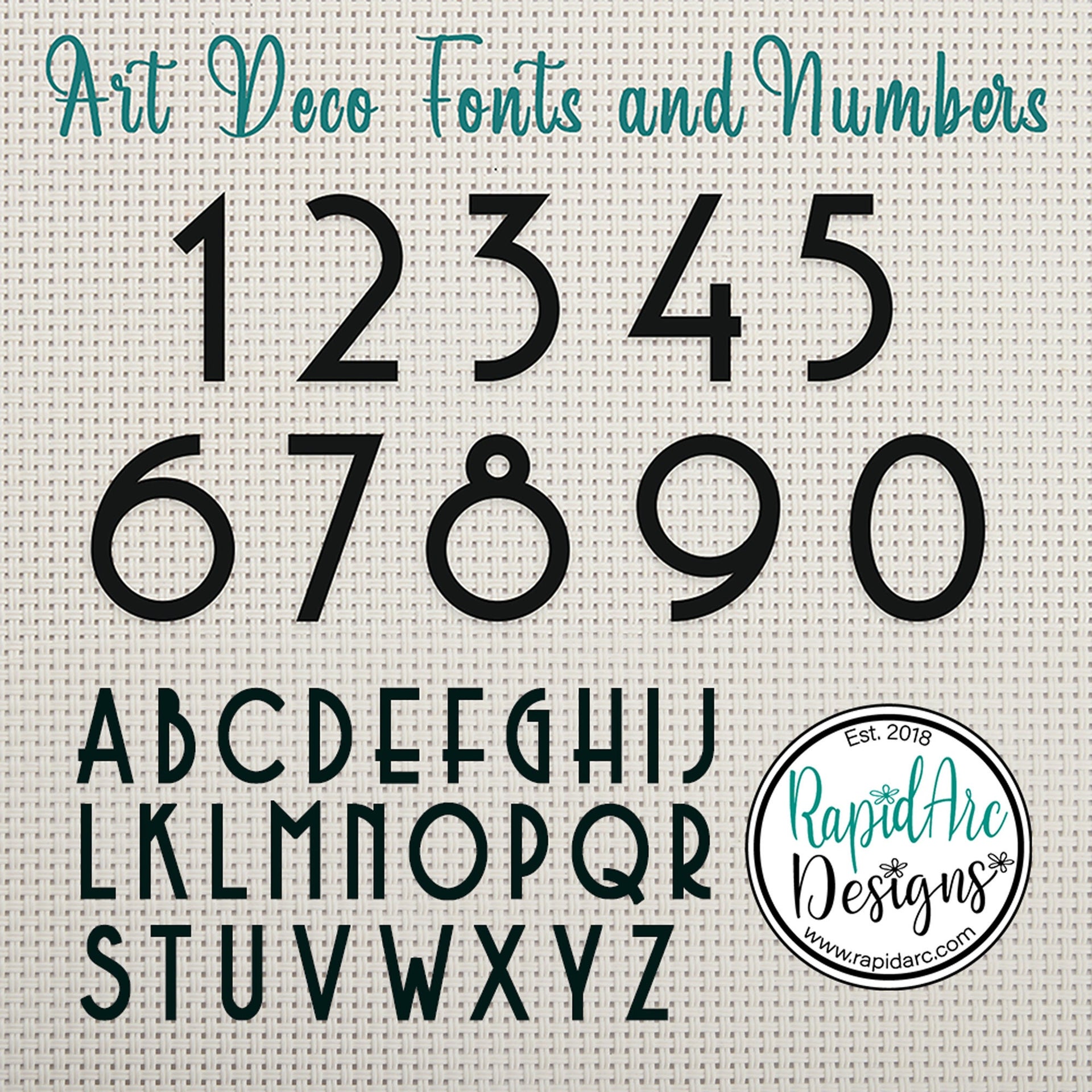 Mid Century 3 or 4 Inch Metal House Number Sign -  Address Number Sign - Modern Address Sign - Retro Style Numbers - MCM Address 3"/ 4" Sign