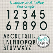 Metal Round Mid Century Modern Address Sign - Retro Style House Number Sign - Round Mid Century Address Number Sign - Style A1