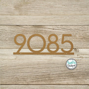 Modern Deco 3 or 4 Inch Metal House Number Sign -  Retro House Number Sign - Mailbox Address Sign - Modern Deco Address Numbers 3"/ 4" Sign