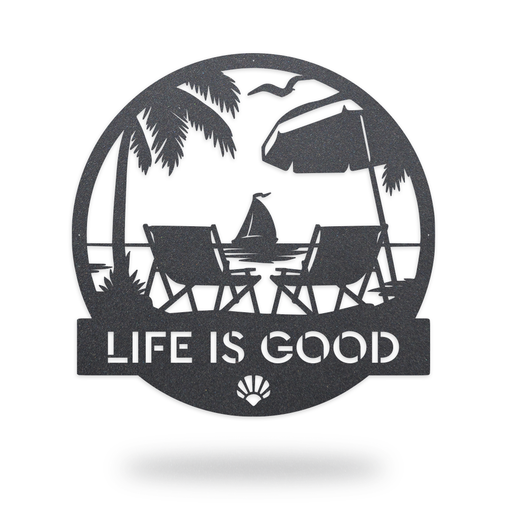 Life is Good - Sailboat Monogram