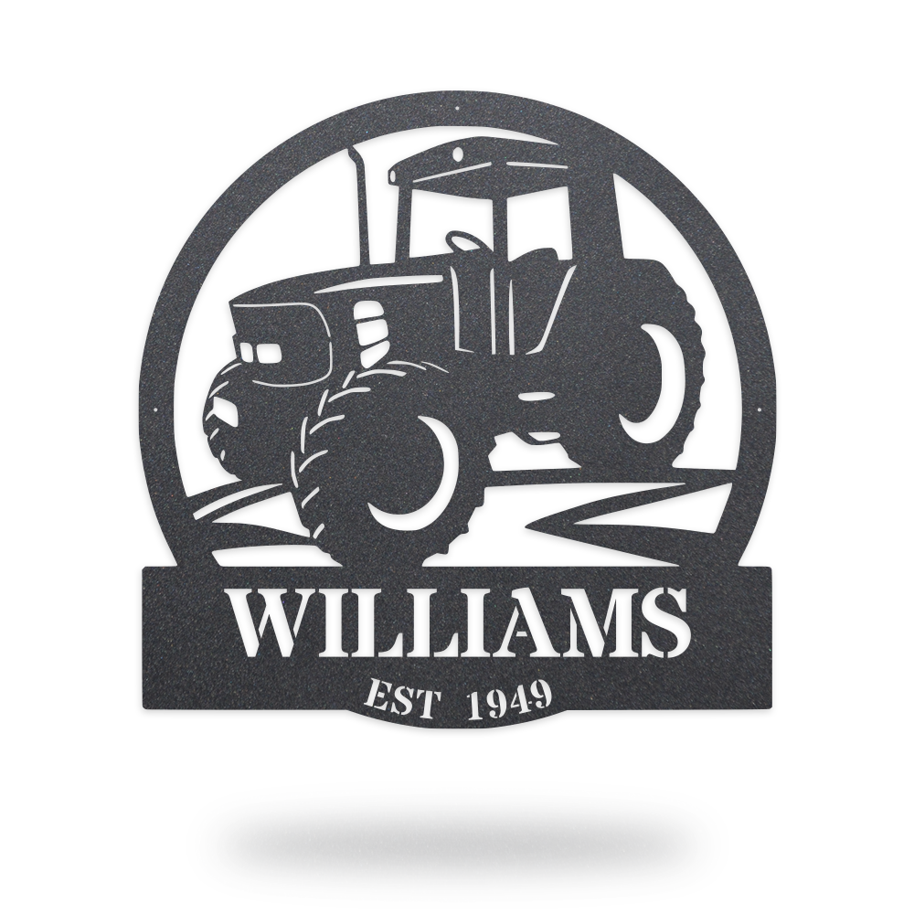 Tractor Sign Monogram